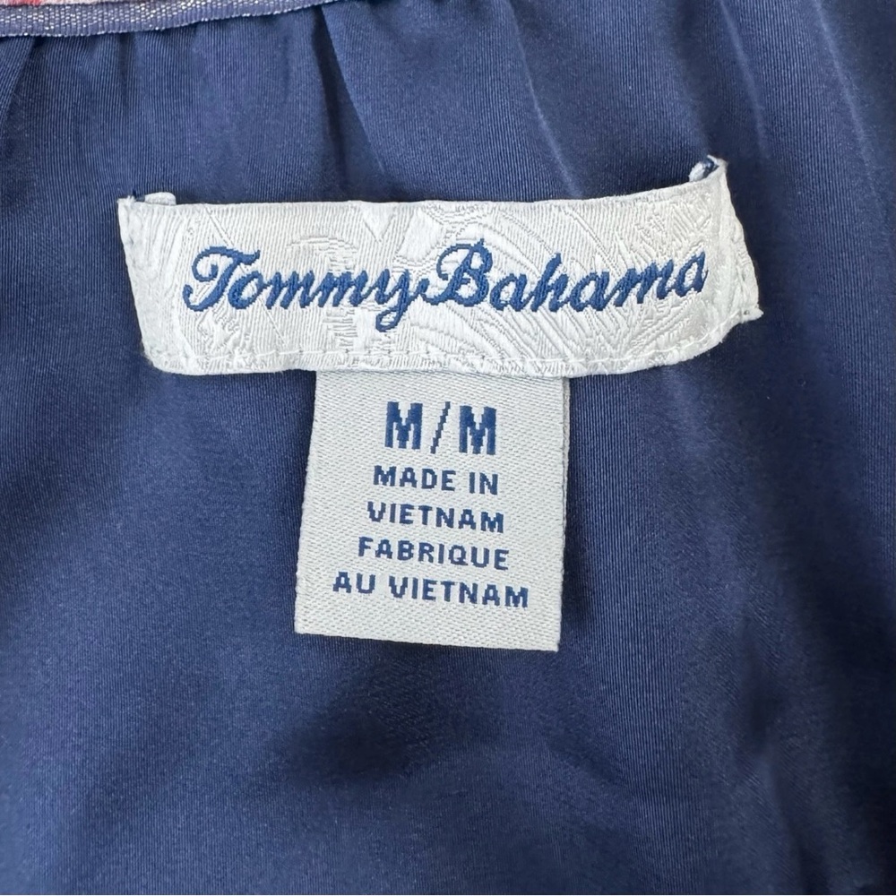 Tommy Bahama Long Sleeve Midi Dress Womens Size Medium Blue Purple Resort Boho - Picture 2 of 15